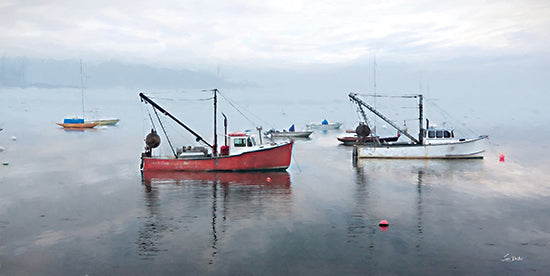 Lori Deiter LD3350 - LD3350 - Maine Lobster Boats - 18x9 Photography, Coastal, Boats, Maine, Lobster Boats, Landscape, Ocean, Masculine from Penny Lane