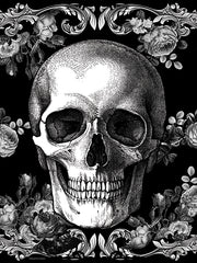 BLUE550 - Halloween Skull - 12x16