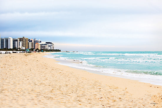 Catch A Star Fine Art STAR133 - STAR133 - Miami Coast Shoreline - 16x12 urban beach, high-rise hotels, sandy shore, oceanfront buildings, modern skyline, beach resort, beachfront city, wave surf from Penny Lane