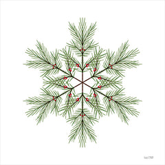 FEN1124 - Evergreen Snowflake IV - 12x12