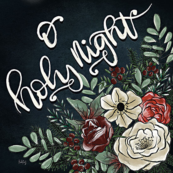 Heidi Kuntz HK187 - HK187 - O Holy Night - 12x12 O Holy Night, Christmas, Holidays, Flowers, Greenery, Typography, Signs from Penny Lane