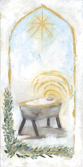 Mackenzie Kissell MKA161 - MKA161 - Newly Born    - 9x18 Christmas, Baby Jesus, Manger, Star, Abstract, Greenery, Church Window from Penny Lane