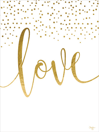 Mollie B. MOL2500 - MOL2500 - Love Glitter - 12x16 Inspirational, Love, Typography, Signs, Textual Art, Glitter, Gold from Penny Lane