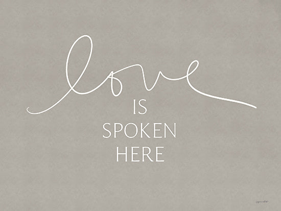 Annie LaPoint ALP2474 - ALP2474 - Love is Spoken Here - 16x12 Religious, Love is Spoken Here, Typography, Signs, Textual Art from Penny Lane