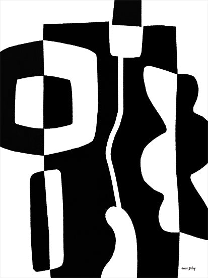 Amber Sterling AS215 - AS215 - Opposites Attract I - 12x16 Abstract, Contemporary, Black & White from Penny Lane