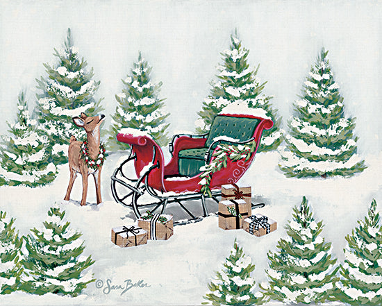 Sara Baker Licensing BAKE259LIC - BAKE259LIC - Christmas Sleigh - 0  from Penny Lane