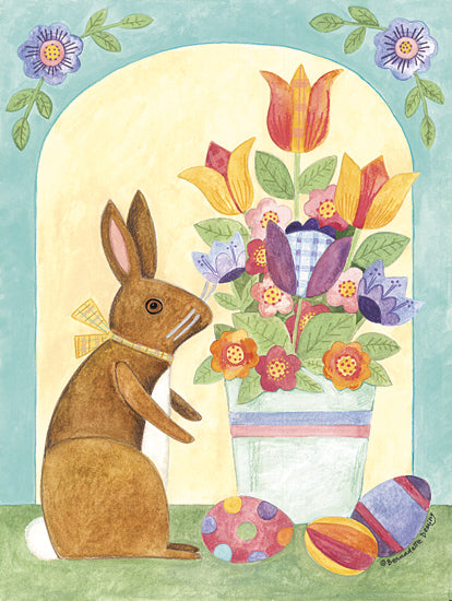 Bernadette Deming Licensing BER1465LIC - BER1465LIC - Chocolate Easter Bunny and Floral Bouquet - 0  from Penny Lane