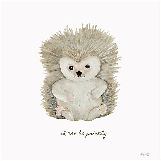 Cindy Jacobs CIN3988 - CIN3988 - I Can be Prickly - 12x12 Whimsical, Baby, New Baby, Nursery, Porcupine, I Can be Prickly, Typography, Signs, Textual Art from Penny Lane