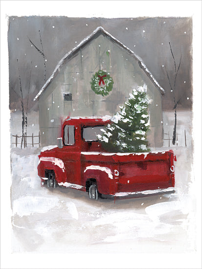 Dogwood Portfolio DOG305 - DOG305 - Christmas on the Farm - 12x16 Christmas, Holidays, Farm, Barn, Truck, Red Truck, Christmas Tree, Winter, Snow, Wreath, Abstract from Penny Lane