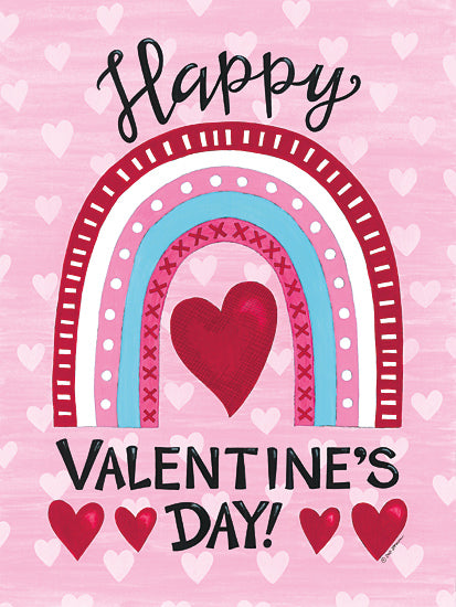 Deb Strain DS2298 - DS2298 - Valentine Rainbow - 12x16 Valentine's Day, Rainbow, Hearts, Happy Valentine's Day, Typography, Signs, Textual Art, Spring from Penny Lane