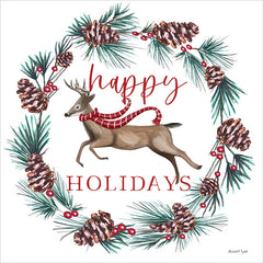 ET378 - Happy Holidays Reindeer - 12x12