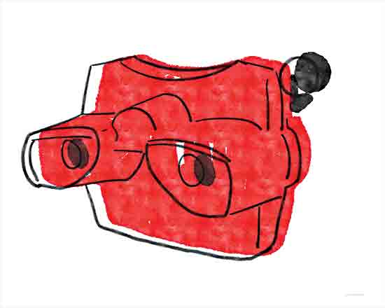 Kamdon Kreations KAM987 - KAM987 - View       - 16x12 View Master, Toy, Children, Red View Master, Retro from Penny Lane