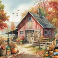 ND552 - Perfect Fall Day on the Farm - 12x12