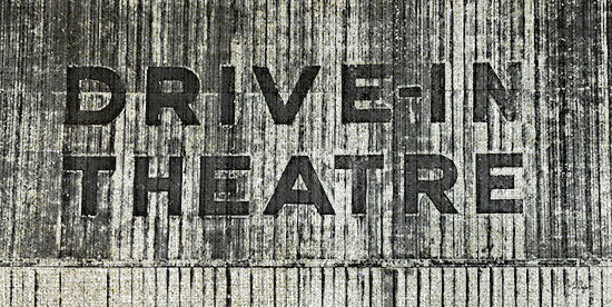 Yass Naffas Designs YND189 - YND189 - Theatre Nostalgia - 18x9 Drive-In Theatre, Typography, Signs, Textual Art, Nostalgia, Vintage, Black & White, Theatre Nostalgia from Penny Lane