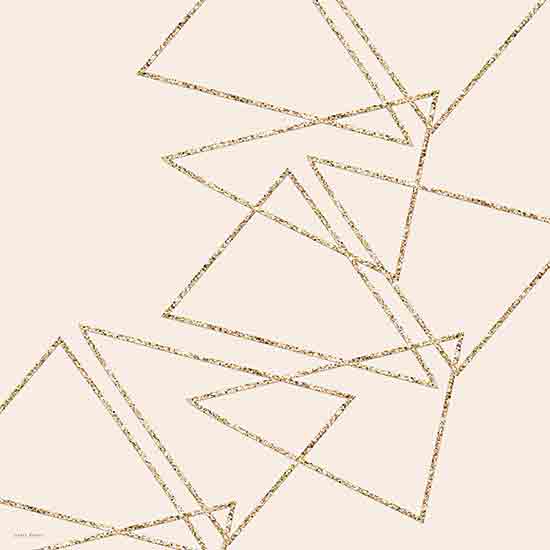 Yass Naffas Designs YND482 - YND482 - Crystal - 12x12 Abstract, Shapes, Gold, Triangles, Geometric Shapes, Contemporary, Crystal from Penny Lane