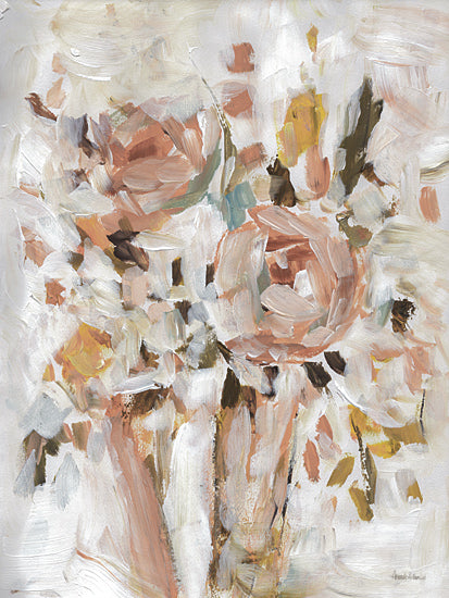 Amanda Hilburn AH252 - AH252 - Finding Beauty - 12x16 abstract florals, peach tones, expressive brush strokes, modern art from Penny Lane