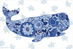 ALP2869 - Floral Whale - 18x12