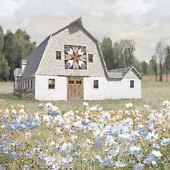 AS318 - Flower Field Quilt Barn II - 12x12