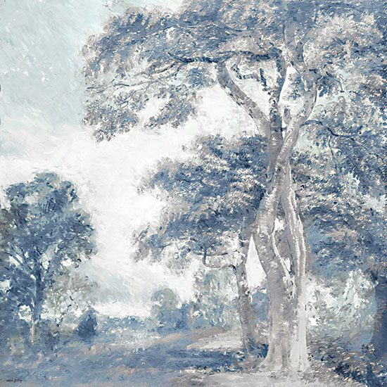 Amber Sterling AS587 - AS587 - Glacier Forest - 12x12 blue trees, monochrome landscape, wintery feel, abstract trees from Penny Lane