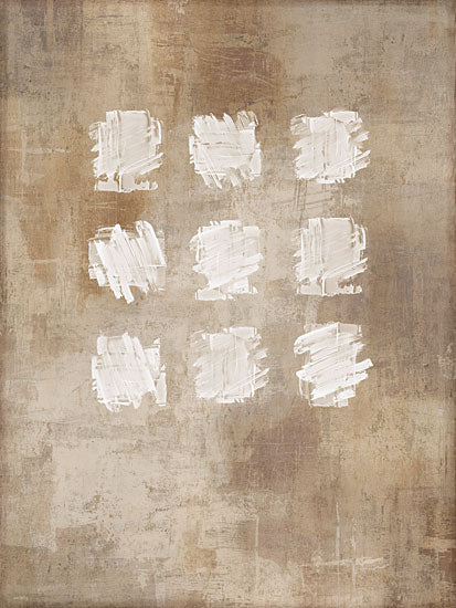 Amber Sterling AS608 - AS608 - Structural Silence - 12x16 neutral abstract texture beige brown layered brush strokes minimal modern art from Penny Lane