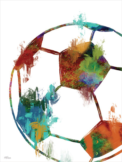 Cat Thurman Designs CTD269 - CTD269 - Soccer Splash - 12x16 Sports, Soccer Ball, Abstract, Paint Splatter, Football Splash, Masculine from Penny Lane