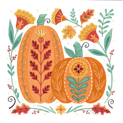 DS2440 - Folk Floral Pumpkin III - 12x12
