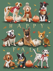 ET639 - Happy Fall Dogs - 12x16
