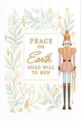 HK305 - Peace on Earth Nutcracker  - 12x18