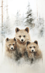 HK326 - Three Little Bears    - 12x18