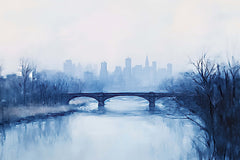 HK525 - Blue City View - 18x12