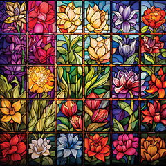 HK659 - Stained Glass Quilt - 12x12