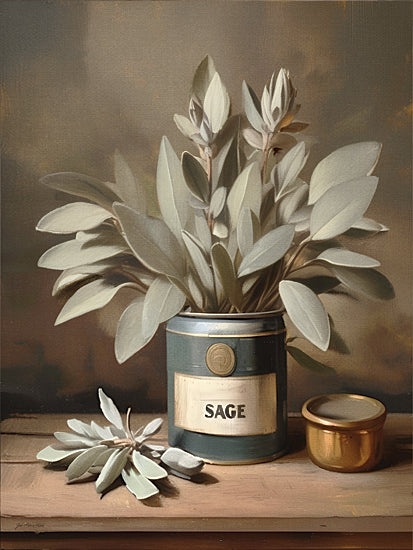 Jo Moulton JO262 - JO262 - Sage - 12x16 cottage by the water, soft countryside landscape, blooming tree, peaceful shoreline, pastel sky, rustic home exterior, serene rural scene, tranquil waterside house, painterly brush strokes, neutral country decor, spring landscape, dreamy pastoral setting, calming home art from Penny Lane
