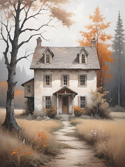 JO382 - Fall at the Cottage - 12x16