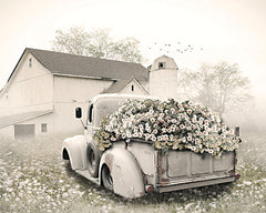 LD2887 - Old Gray Flower Truck - 16x12