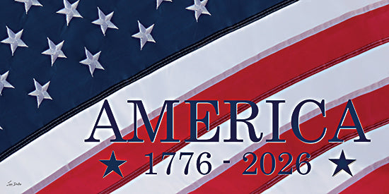 Lori Deiter LD4000 - LD4000 - America 1776-2026  II - 18x9 America, American flag, USA flag, stars and stripes, red white and blue, patriotic banner, 1776, 2026, 250th anniversary, semiquincentennial, Independence Day, July 4th, national celebration, freedom, liberty, heritage, United States, Americana, typography, word art, large text overlay, stars, stripes, modern graphic, festive from Penny Lane