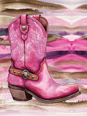 LET1299 - Hot Pink Boot - 12x16