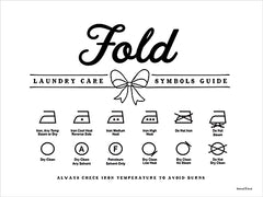 LET1455 - Laundry Care Fold - Bow Series - 16x12