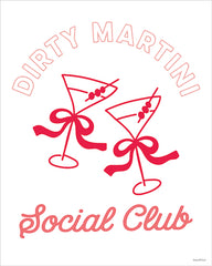 LET1644 - Social Club Martinis with Bows - 12x16
