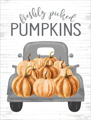 LET723 - Freshly Picked Pumpkins Truck   - 12x16