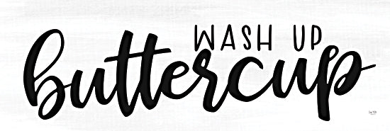 Lux + Me Designs LUX702 - LUX702 - Wash Up Buttercup   - 24x8 Wash up buttercup typography, playful bathroom sign, modern farmhouse bathroom decor from Penny Lane