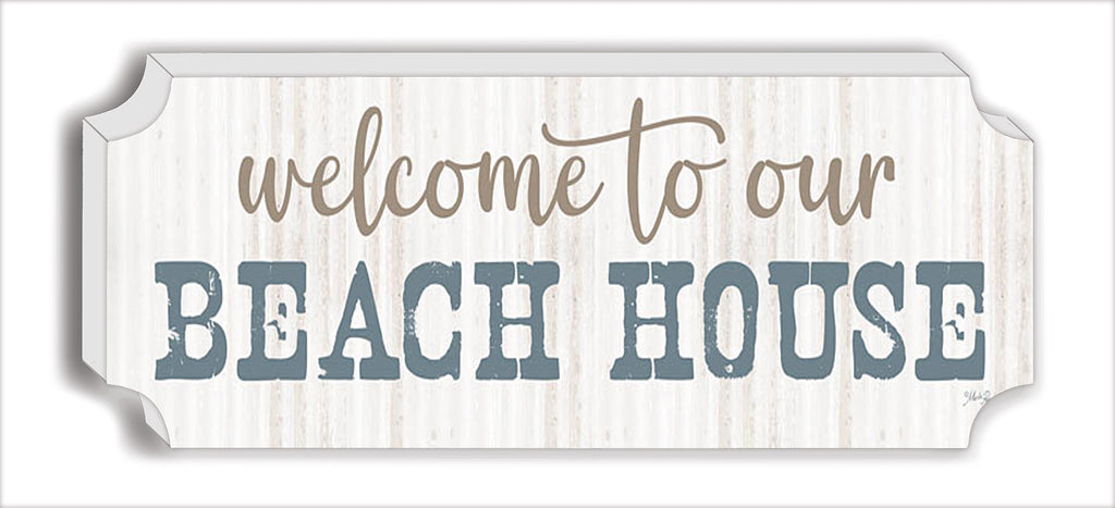 Marla Rae  - MAZ5897SS - Welcome to Our Beach House - Penny Lane Fine Art