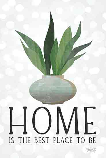 Marla Rae MAZ5942 - MAZ5942 - Home is the Best Place - 12x18 Inspirational, Home is the Best Place to Be, Typography, Signs, Textual Art, Plant, Green Plant, Vase from Penny Lane