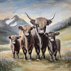 MAZ6006 - Highland Cow Family - 12x12