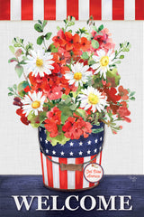 MOL2836 - Patriotic Flower Bucket - 12x18