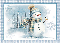 ND1000 - Blue Winter Snowman - 16x12