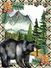 ND203 - Black Bear in Woods - 12x16