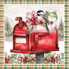 ND721 - Christmas in Bloom Mailbox - 12x12