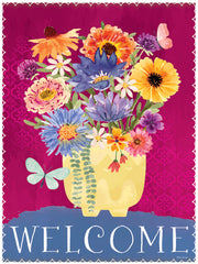 ND774 - Welcome Potted Flowers - 12x16