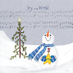 RLV825 - Joy to the World Snowman - 12x12