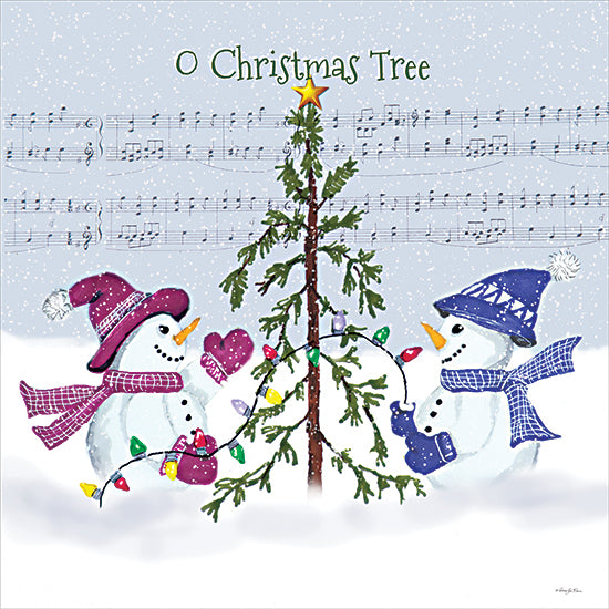 Robin-Lee Viera RLV826 - RLV826 - O Christmas Tree Snowmen - 12x12 Winter, Snowmen, Christmas, Sheet Music, Christmas Music, O Christmas Tree, Typography, Signs, Textual Art, Snow, Christmas Tree, Ornaments Star, Decorating Christmas Tree from Penny Lane